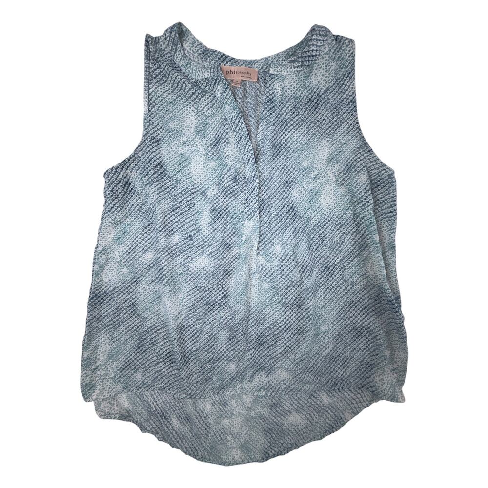 Philosophy Sleeveless High Low Blouse M